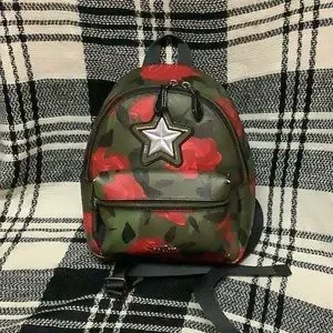 Coach camo rose Star mini backpack Coach Camouflage Backpack Bags & Handbags for Women for sale  main image 2